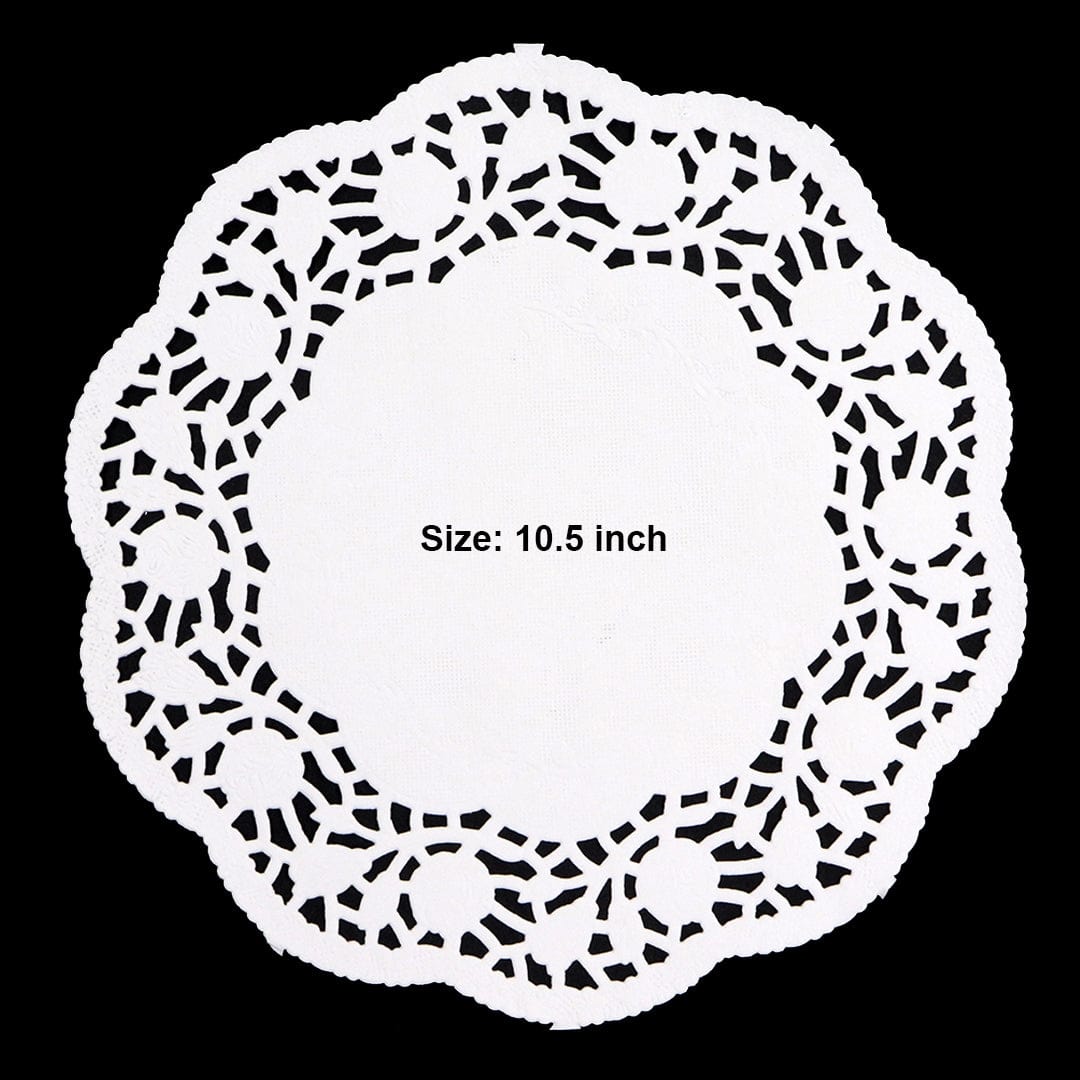 Ravrai Craft - Mumbai Branch Doilies Doilies Paper White 10.5inch 100pcs