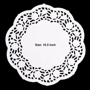 Doilies Paper White 10.5inch 100pcs