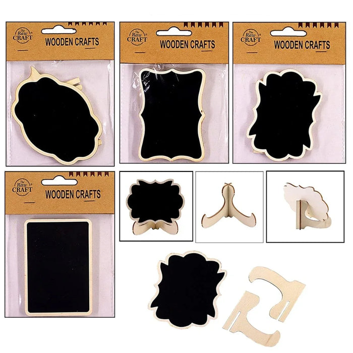 Wooden black board with stand