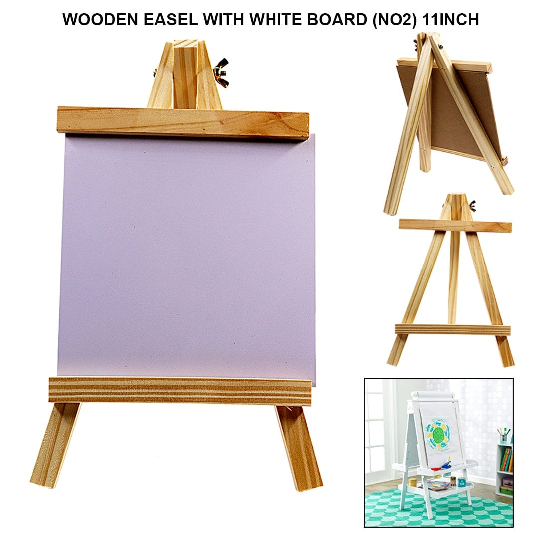 Ravrai Craft - Mumbai Branch Easel & Art Tools Wooden Easel With White Board 11Inches
