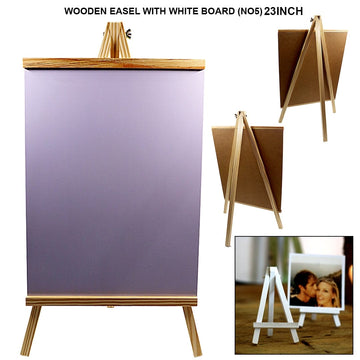 Ravrai Craft - Mumbai Branch Easel & Art Tools Wooden Easel With White Board 23 Inches