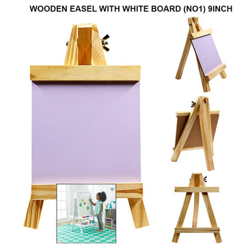 Wooden Easel With White Board 9Inches