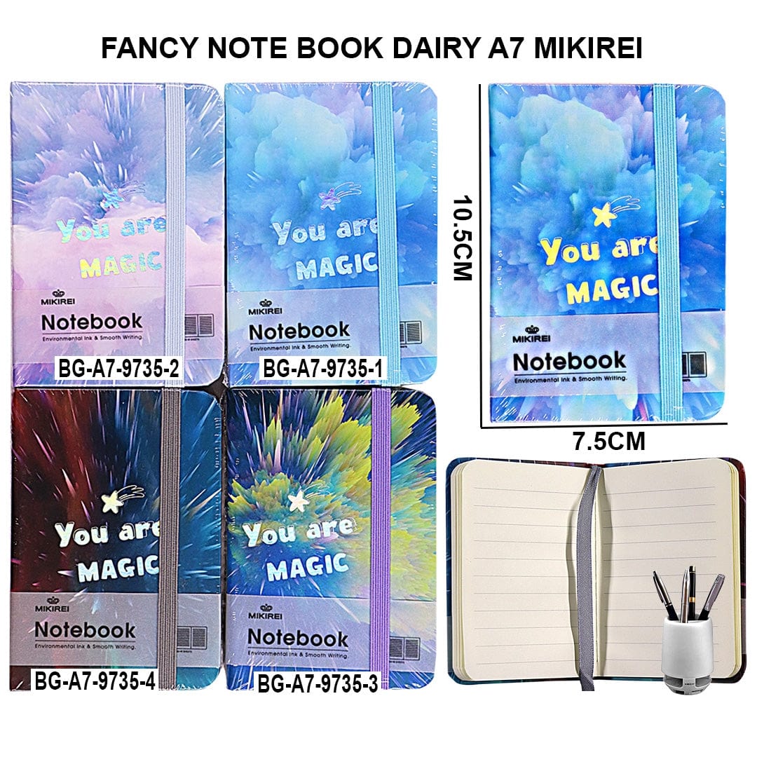 Ravrai Craft - Mumbai Branch Educational Books & Notebooks NOTE BOOK DAIRY A7 MIKIREI A7-9735