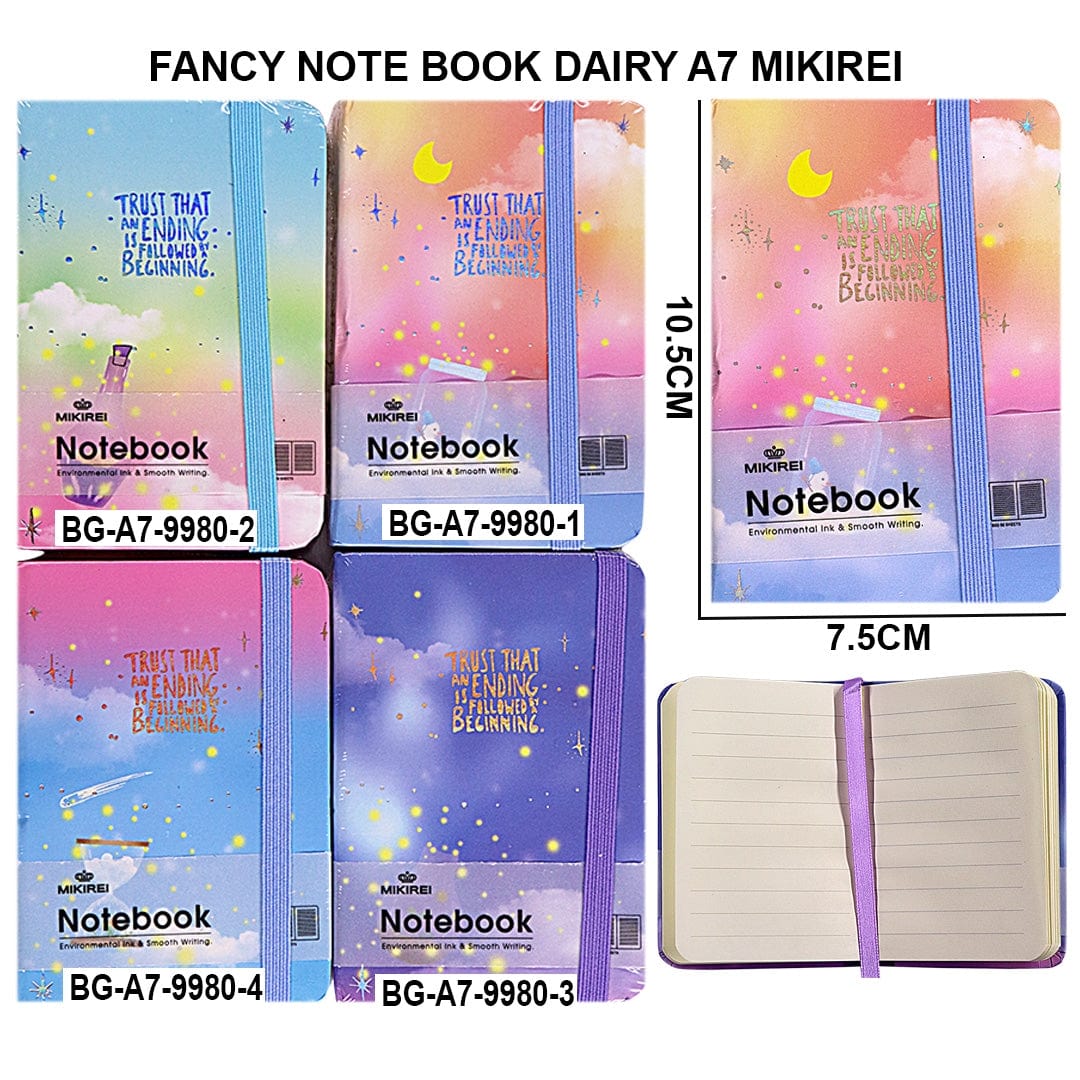 Ravrai Craft - Mumbai Branch Educational Books & Notebooks NOTE BOOK DAIRY A7 MIKIREI A7-9980