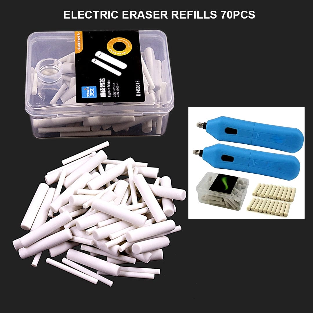 Ravrai Craft - Mumbai Branch Erasers & Sharpeners Electric Eraser Refills | 70Pcs