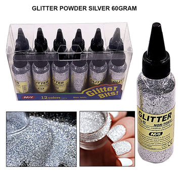 Glitter Powder Silver 60Grams
