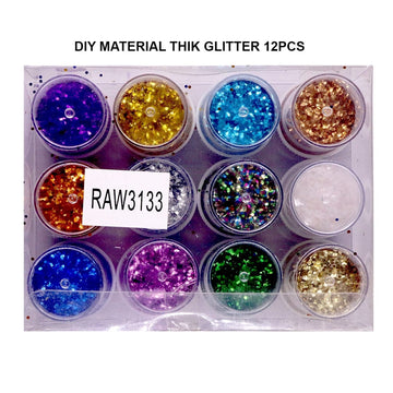 Ravrai Craft - Mumbai Branch Glitter Thick Glitter | DIY Material | 12Pcs
