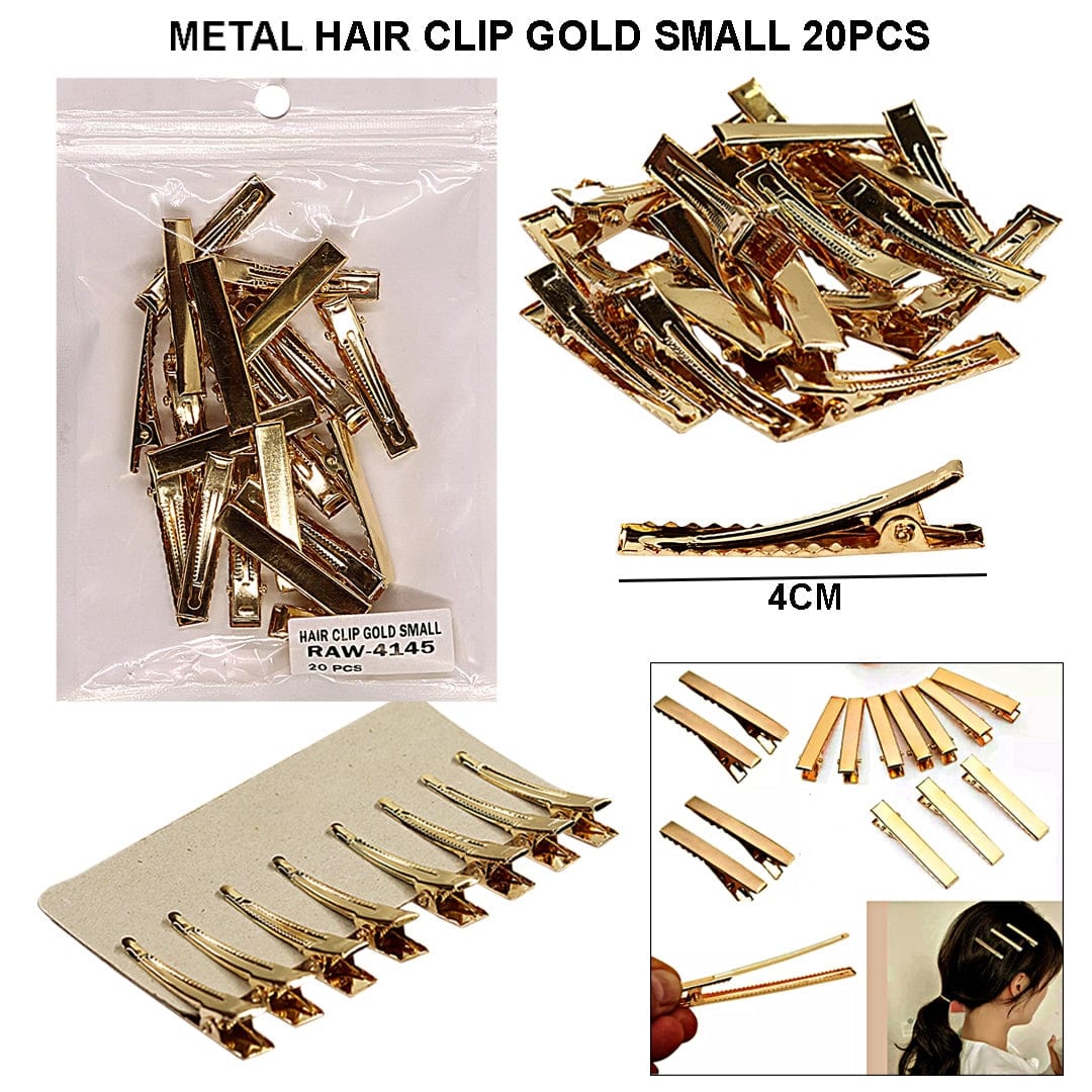Ravrai Craft - Mumbai Branch Hairclip METAL HAIR CLIP GOLD SMALL 20PCS RAW4145