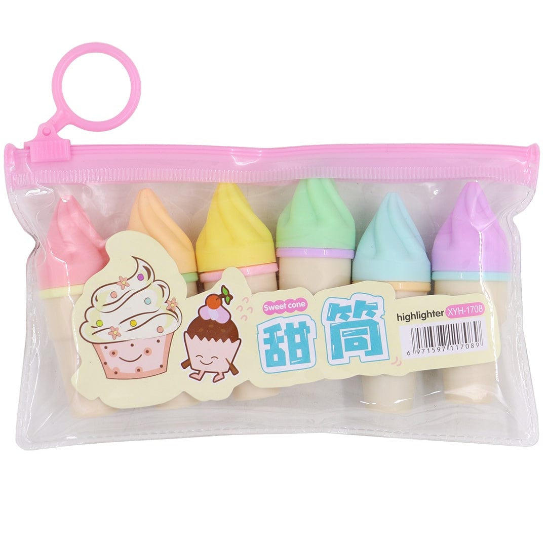 craftdev Half eaten Pastel candy bar highlighter -pack of 4