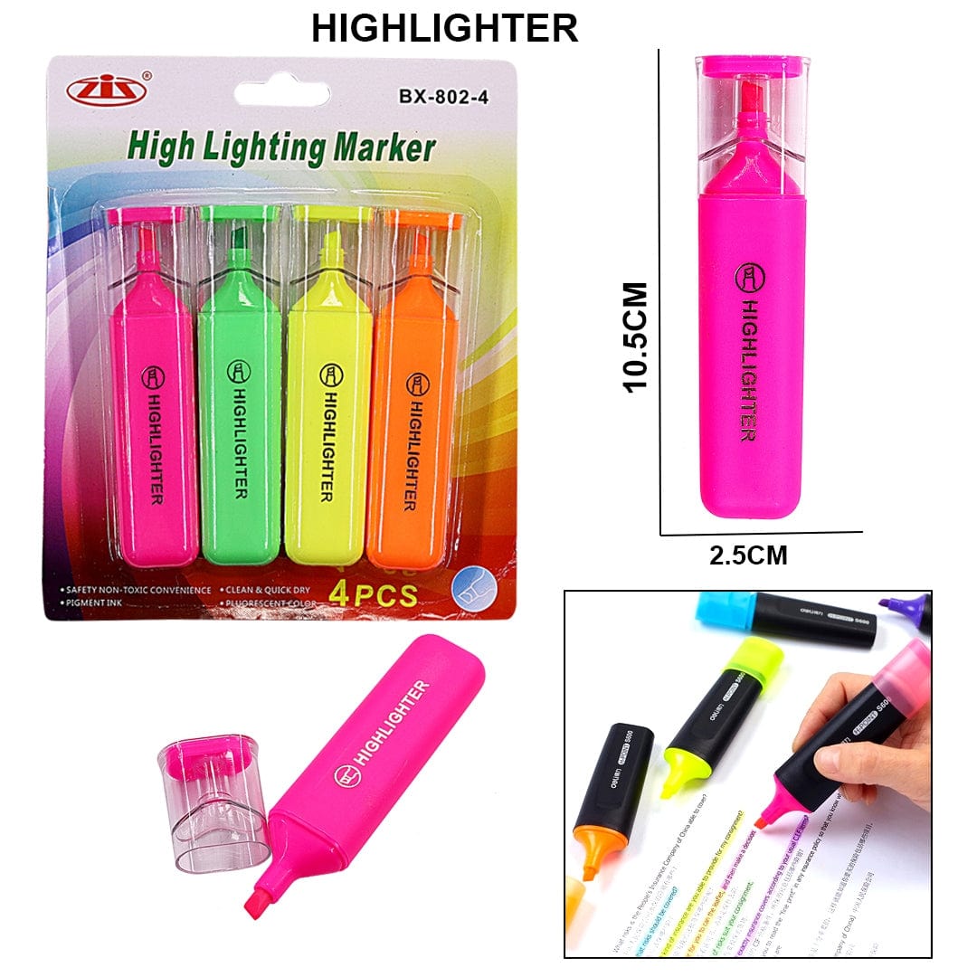 Ravrai Craft - Mumbai Branch Highlighter Highlighter 4Pcs