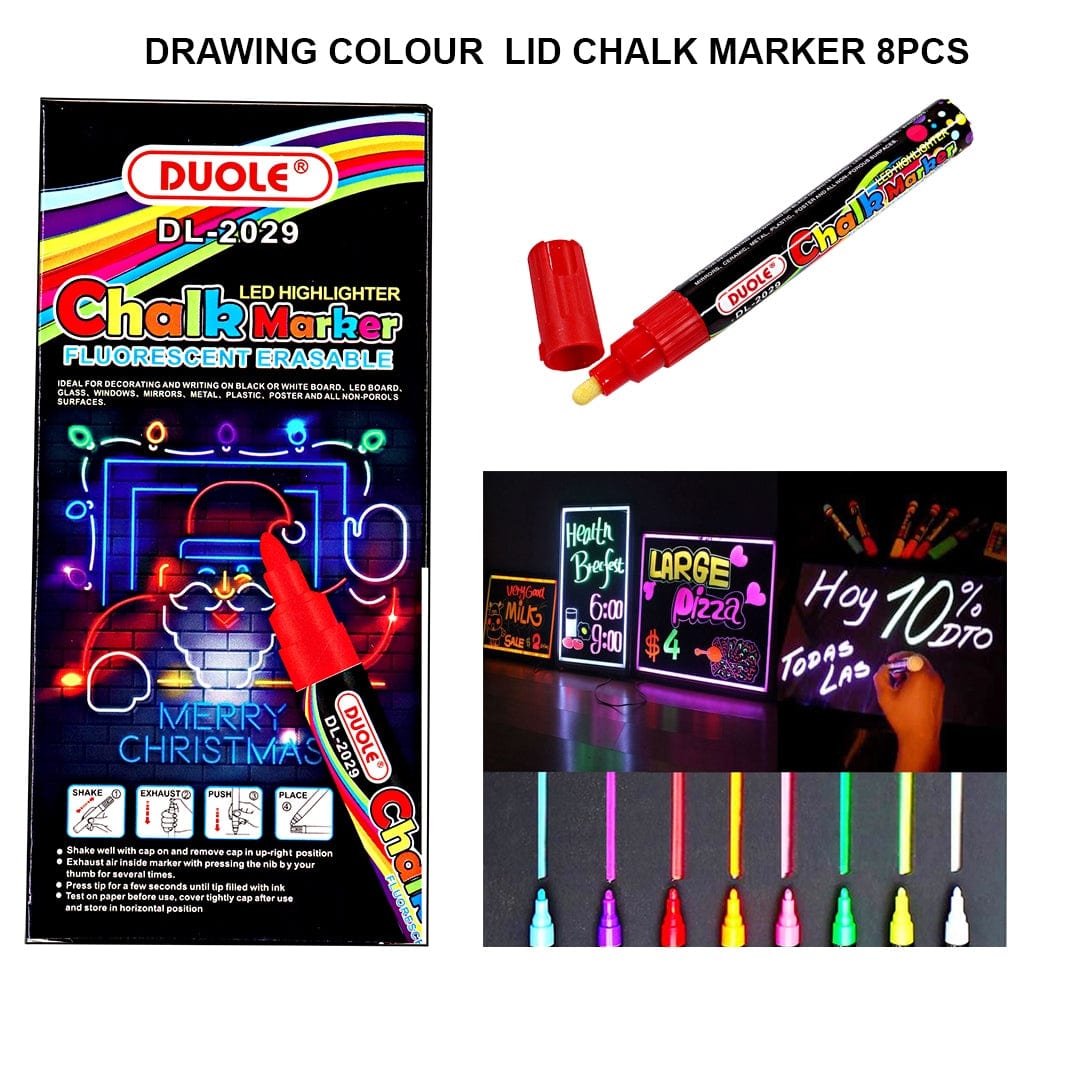 Ravrai Craft - Mumbai Branch Highlighters & Markers LED Chalk Marker (8 pieces)