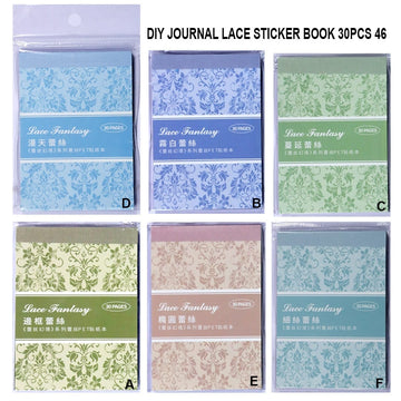 Ravrai Craft - Mumbai Branch Journaling Supplies DIY Journal Lace Sticker Book