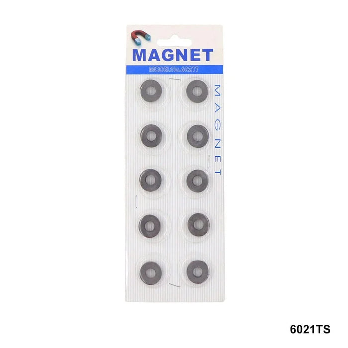 Black Ring Magnet Set - 15mm Size -10pcs (Raw-1646 6021ts)