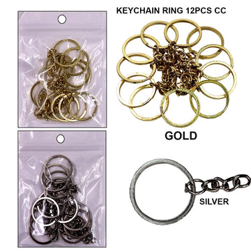 Keychain Rings 12Pcs