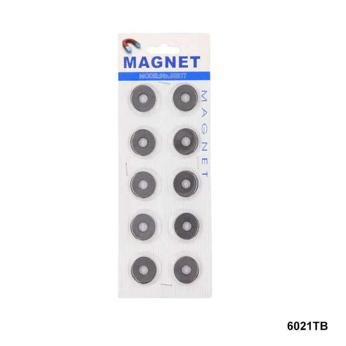 Premium Black Ring Magnet Set - 20mm Size -10pcs (Raw-1647 6021tb)