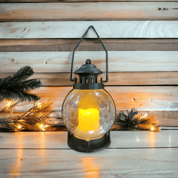 Candle Lantern Lamp for Diwali & christmas | Contain 1 Unit lamp with free batteries | Contain 1 Unit Candle | Assorted design