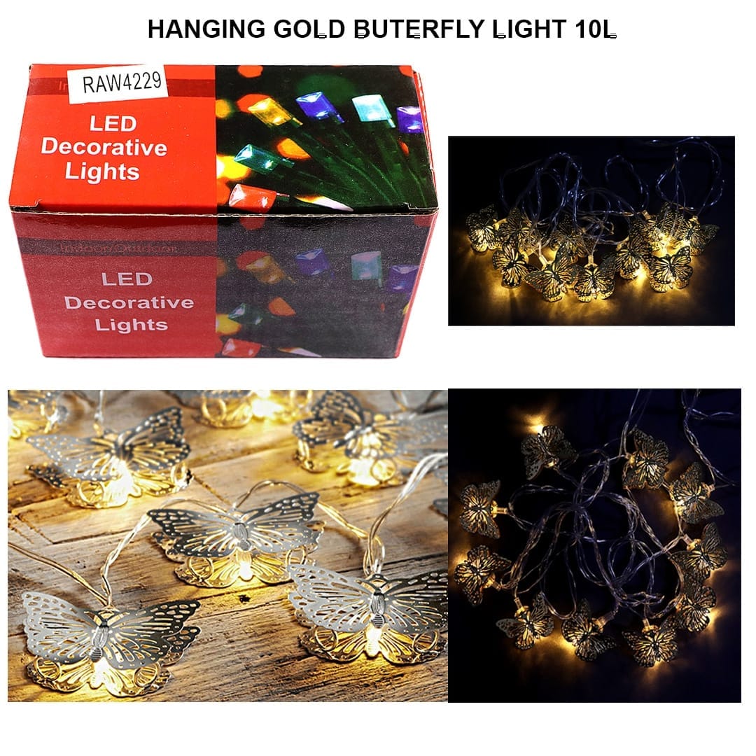 Ravrai Craft - Mumbai Branch Lights Hanging Gold Butterfly Light 10L