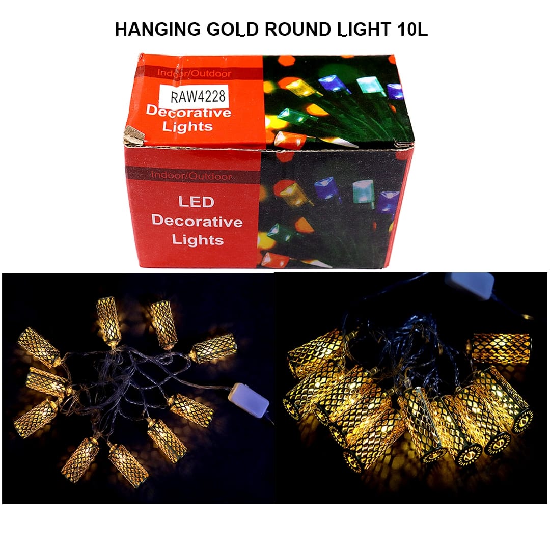 Ravrai Craft - Mumbai Branch Lights Hanging gold round lights 10L