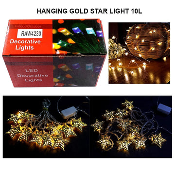 Ravrai Craft - Mumbai Branch Lights Hanging Gold Star Light