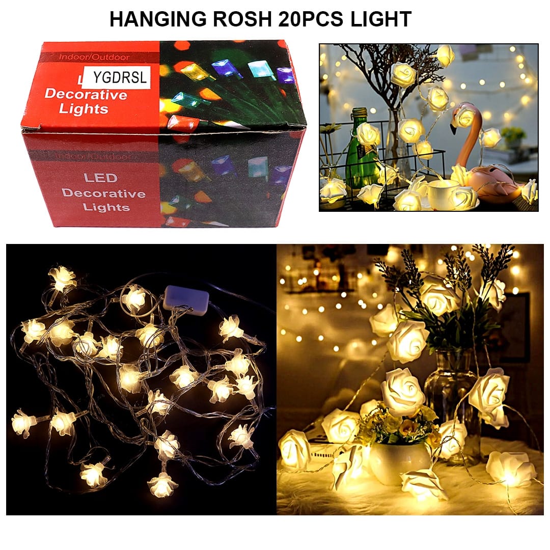 Ravrai Craft - Mumbai Branch Lights Hanging Rose 20Pcs Light