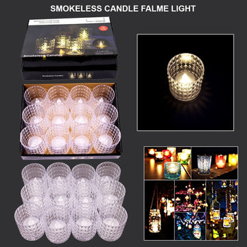 Contain 1 Unit Smokeless Candle Flame Light