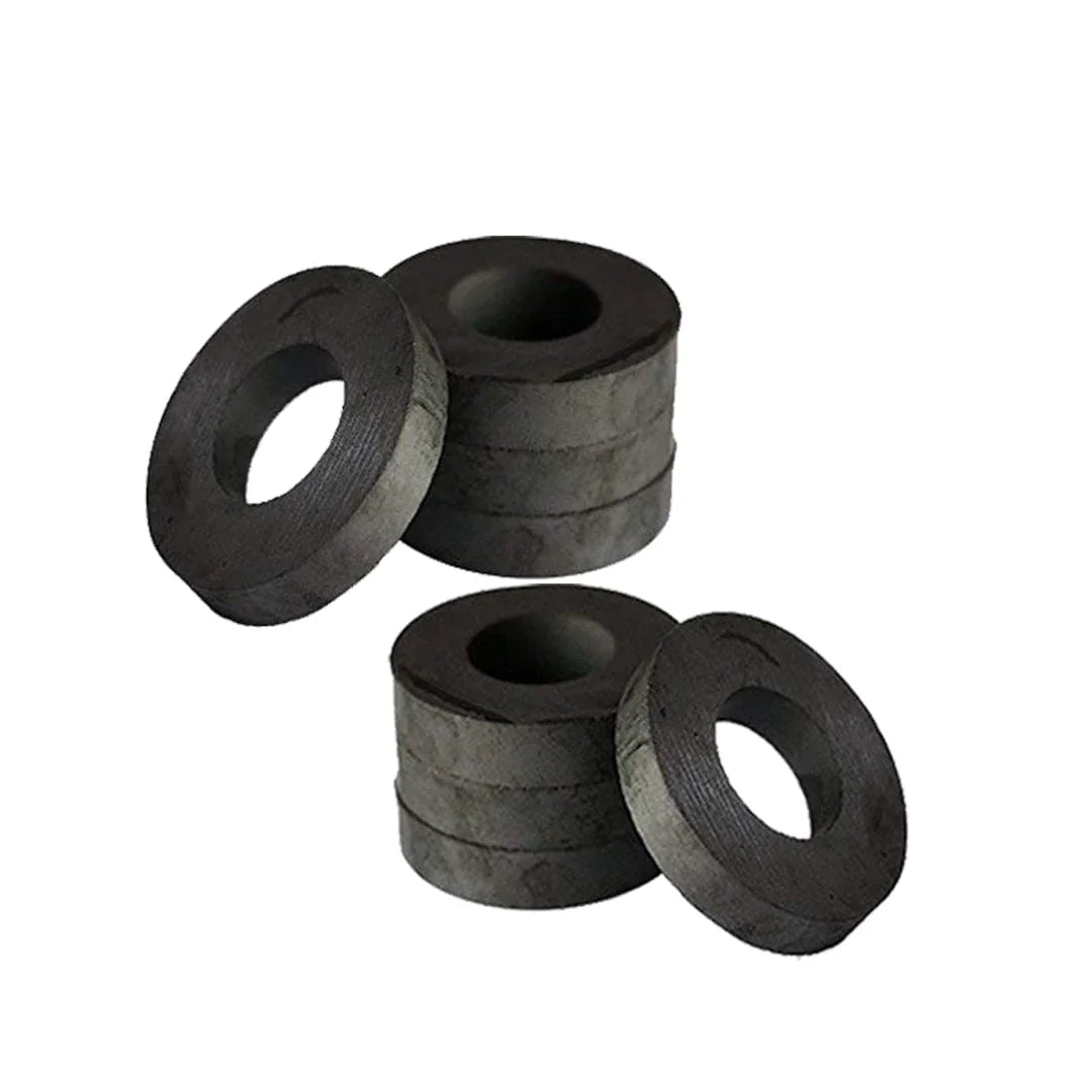 Ravrai Craft - Mumbai Branch magnetic MAGNET BUTTON BLACK RING 40X19X6MM 8PCS RAW40X6