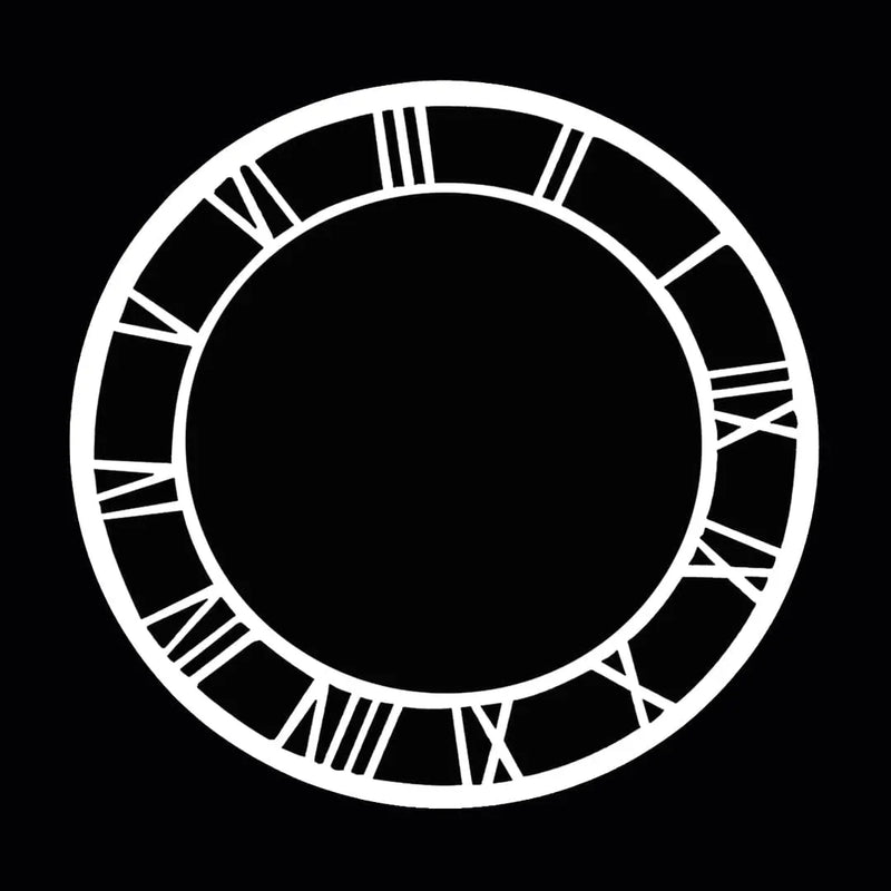 Ravrai Craft - Mumbai Branch Make your own Clock Acrylic Cutout Roman Clock 8Inch White