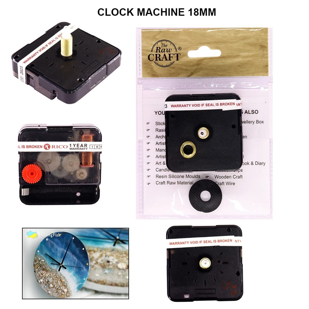 Ravrai Craft - Mumbai Branch Make your own Clock DIY Clock Machine with Hand (18mm)