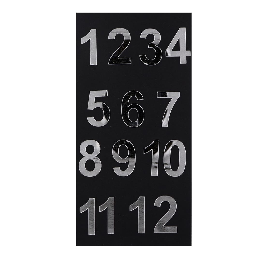 Ravrai Craft - Mumbai Branch Make your own Clock Sleek Silver Acrylic Cutout Number/Letter - 10-Inch Decorative Accent Piece