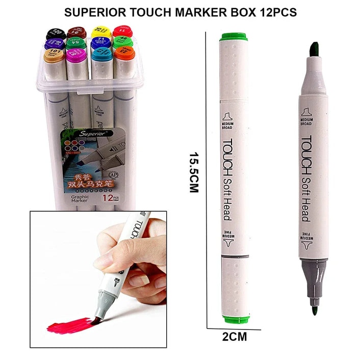 Superior touch marker box 12pcs