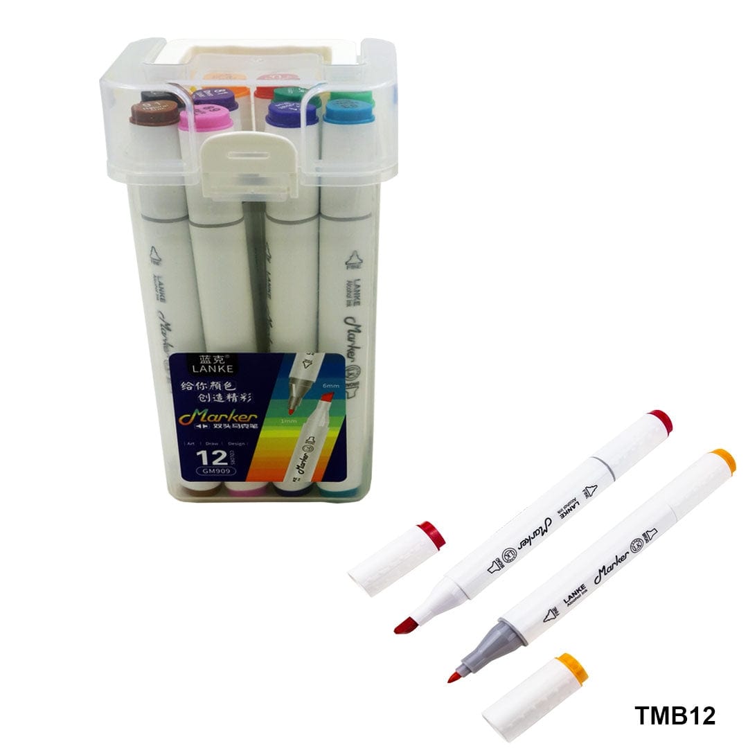 Ravrai Craft - Mumbai Branch Marker Pens And More Touch marker box 12pcs raw112