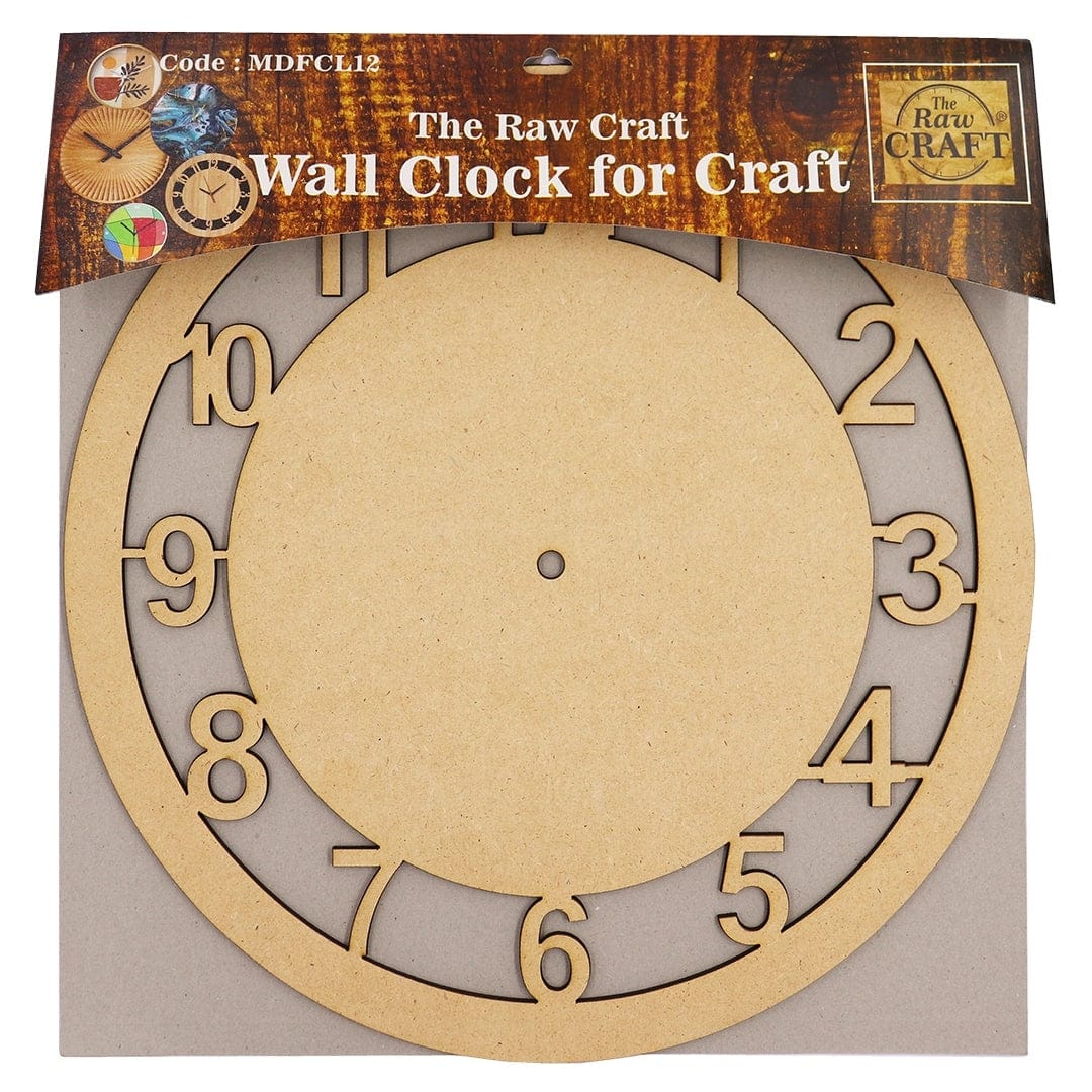 Ravrai Craft - Mumbai Branch MDF & wooden Crafts Mdf Clock 12Inch