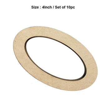 Mdf Craft Ovel Ring 4Inch X 1/2Inch (contain 10 unit)