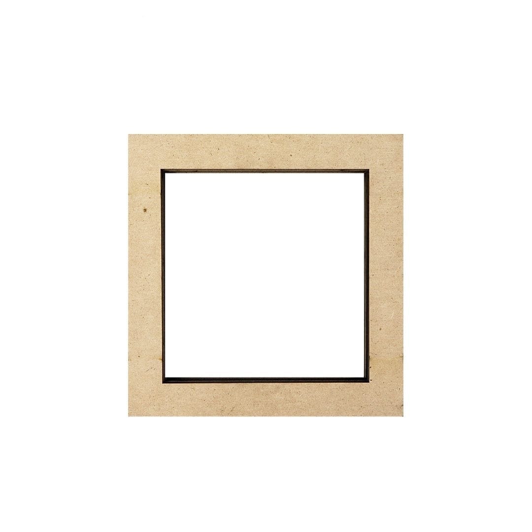 Ravrai Craft - Mumbai Branch MDF & wooden Crafts MDF CRAFT RING SQUARE 2.5INCHX1/2INCH MCRS2.5