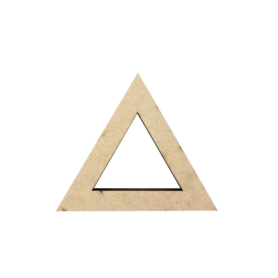 Mdf Craft Ring Triangle 3 Inch (contain 10 unit)