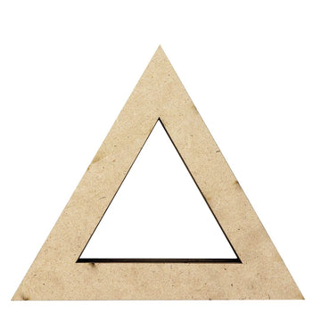 Mdf Craft Triangle Ring 10Inch X 1Inch (contain 10 unit)
