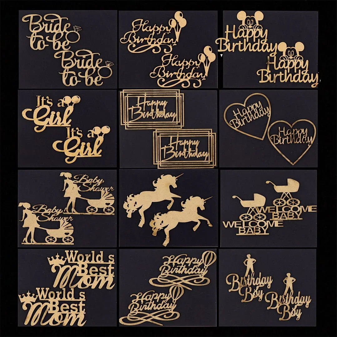 Mdf Cutout Mix | Contain 1 Unit Packet That Includes 2 Mdf | Assorted ...