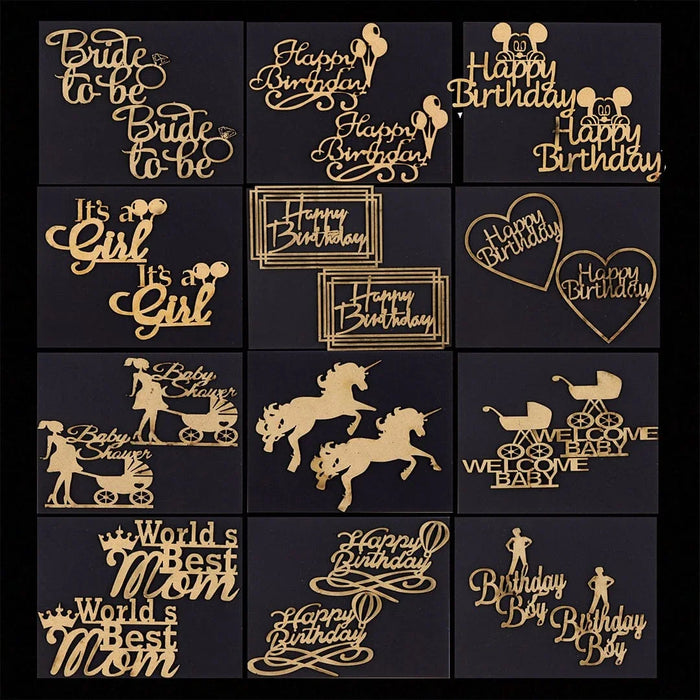 Mdf Cutout Mix | Contain 1 Unit Packet That Includes 2 Mdf | Assorted Design (contain 10 unit)