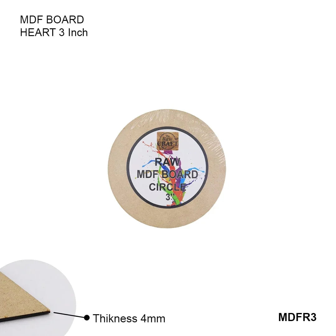 Ravrai Craft - Mumbai Branch MDF & wooden Crafts MDF CUTOUT ROUND 3INCH MDFR3