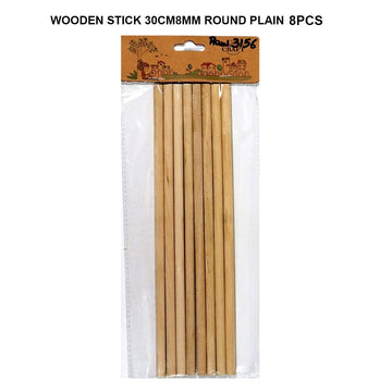 Plain Wooden Stick 8Pcs