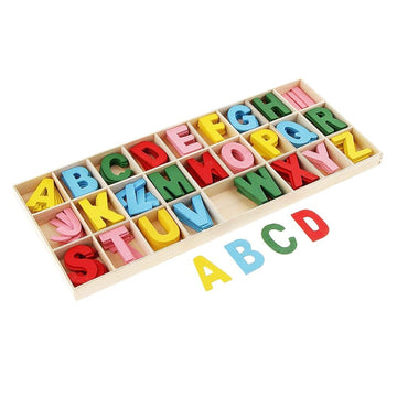 Wooden Alphabet Big Color Raw385 156Pcwazc