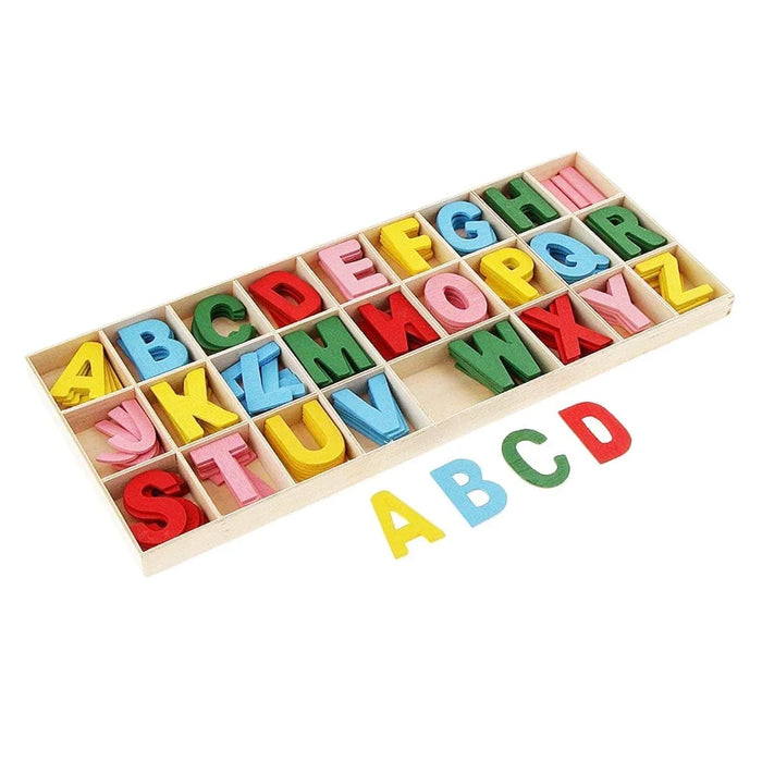 Wooden Alphabet Big Colour  Raw385 156Pcwazc