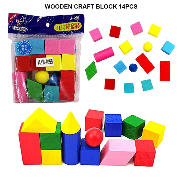 WOODEN BLOCKS (14 PCS)