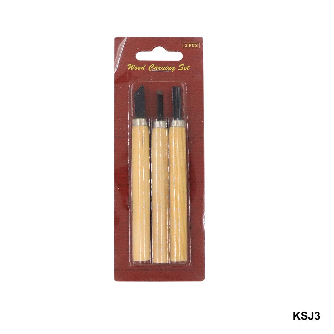 Ravrai Craft - Mumbai Branch MDF & wooden Crafts Wooden Carving Set 3Pcs