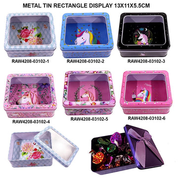 Metal Tin Box | Rectangle Display (13 X 11 X 5.5Cm)