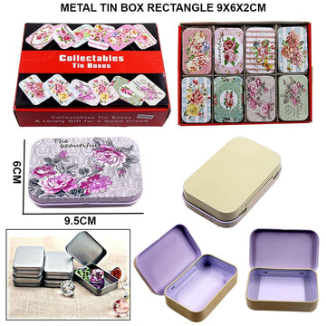 Metal Tin Box | Rectangle Shape I Contains 1 Box
