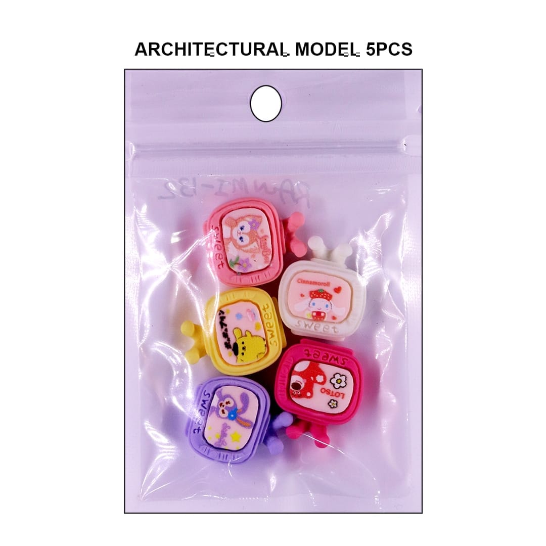 Ravrai Craft - Mumbai Branch Miniatures Architect-TV Mini: The Hilarious Architectural Model Television Set (5pcs)
