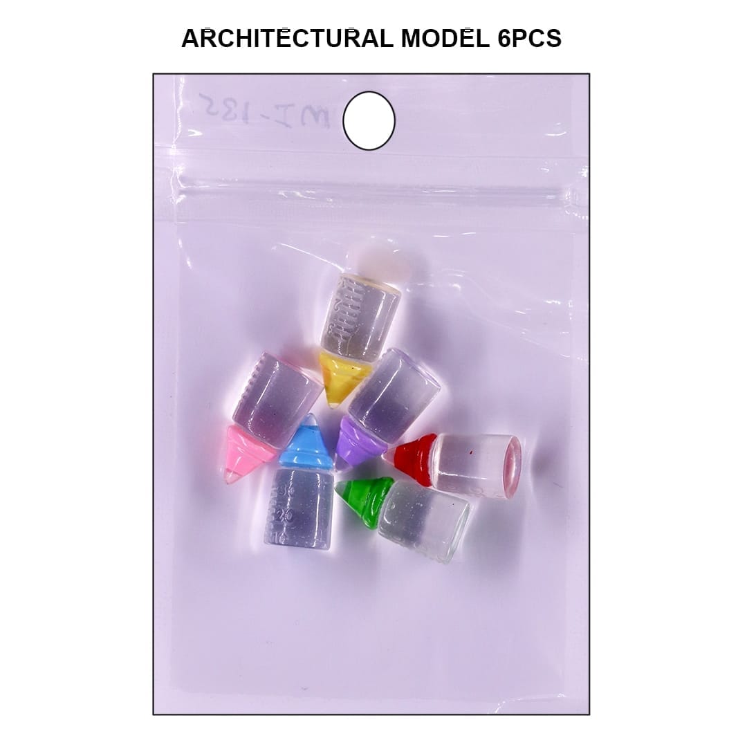 Ravrai Craft - Mumbai Branch Miniatures ArchitecturaSet: Miniature Bottle Architectural Models (6pcs)