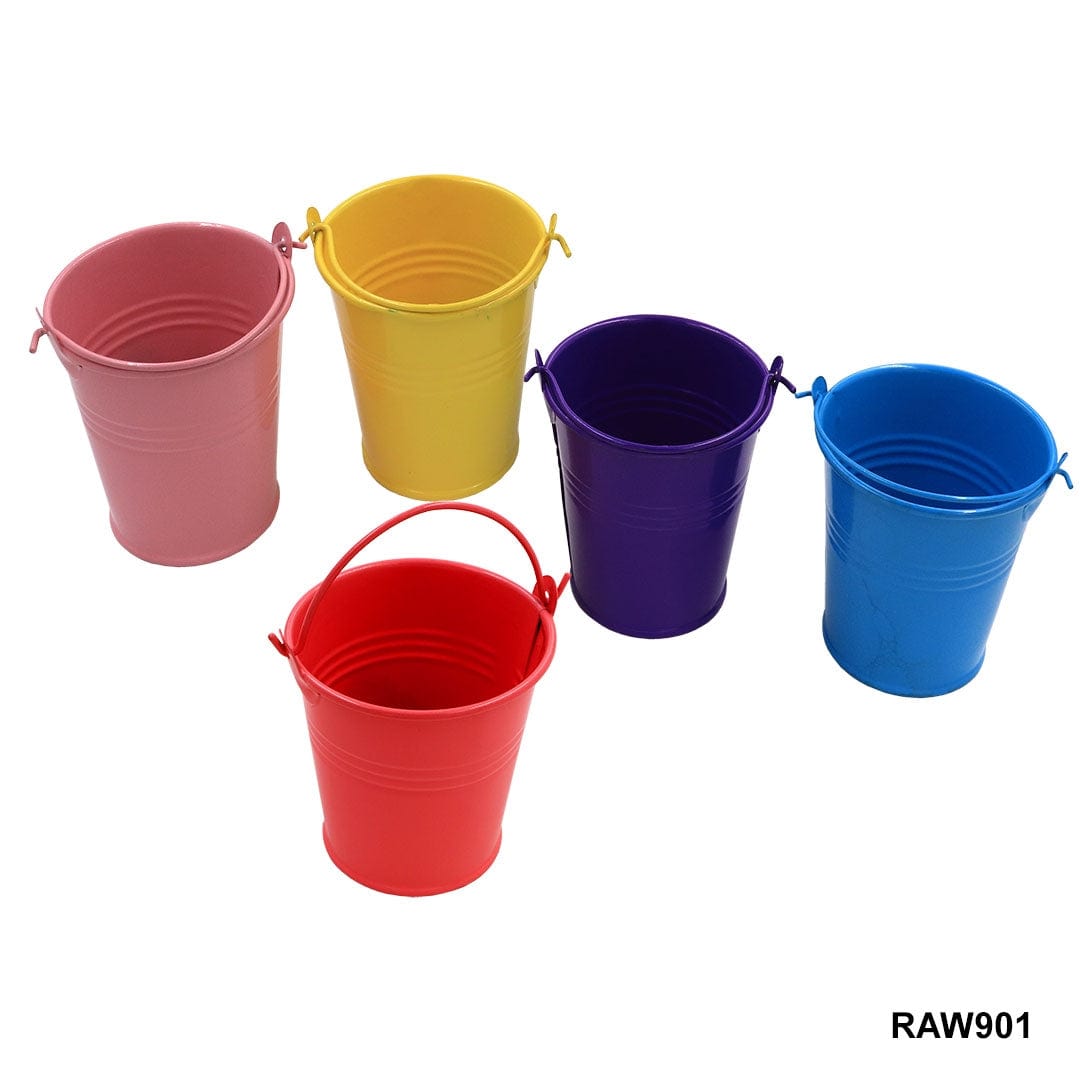 Ravrai Craft - Mumbai Branch Miniatures Metal Bucket No.2 7X6.5Cm Raw801