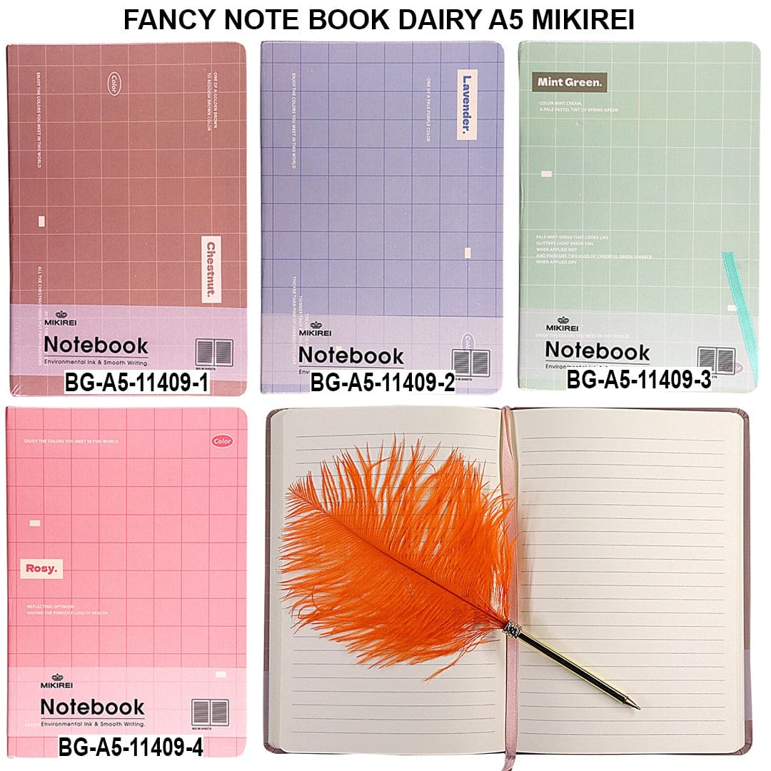 Ravrai Craft - Mumbai Branch NOTE BOOK DAIRY A5 NOTE BOOK DAIRY A5 MIKIREI A5-11409